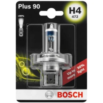 Spuldze H4 Plus 90% (1 gab.) 12V 60/55W BOSCH