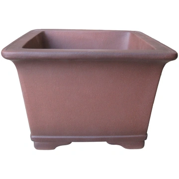 9" Flared Unglazed Semi-Cascade Bonsai Pot