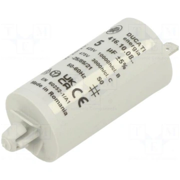 Capacitor: polypropylene | motors, run | 5uF | 400