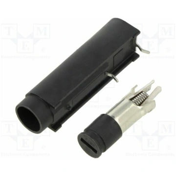 Fuse holder; 10A; 250VAC; FAU; THT; black; UL94V-0