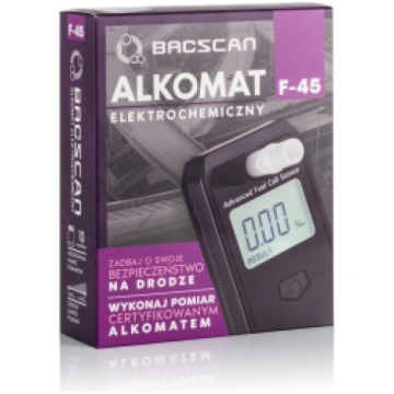 BACscan F-45 alcohol tester 0 - 4% Black F-45