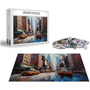 Puzzle City Jigsaw 1000 gabaliņu auto koka puzle p