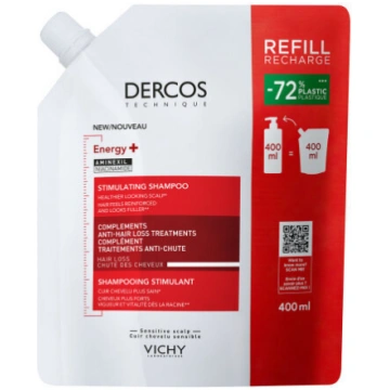 Vichy Dercos Energy+ stiprinošs šampūns uzpilde, 4