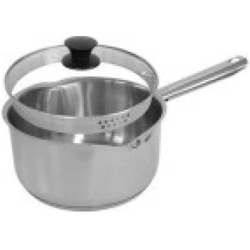 Kastrolis ar rokturi 2,5L / Ø20cm / nerūsējošā tēr