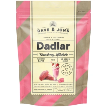 DAVE & JON"S Strawberry Milkshake dateles 125g