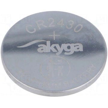 Battery: lithium | CR2430,coin | 3V | 270mAh | non