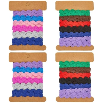 GORGECRAFT 24 jardi 2 stili Zag Braid Tape 7,5 mm 