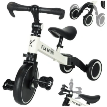 Trīsritenis līdzsvara velosipēds Trike Fix, balts 