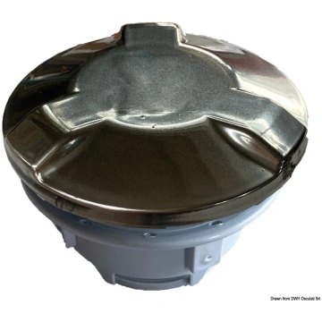 Inflation valve Chromed w/exchangeable body core (