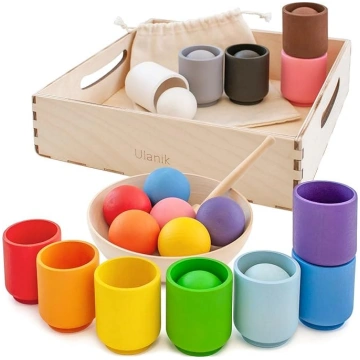 Ulanik Lielās bumbiņas kausos Mazuļu Montessori ro
