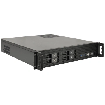 Inter-Tech IPC 2U-2504, server case black, 2 heigh