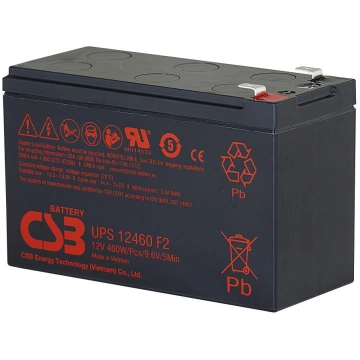 Akumulators 12V 460W 9.6Ah Pb CSB CSB Battery