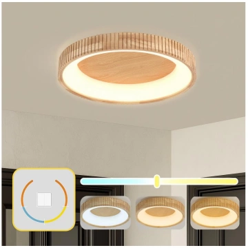 Brilagi - LED griestu gaismeklis FALCON WOOD MODER