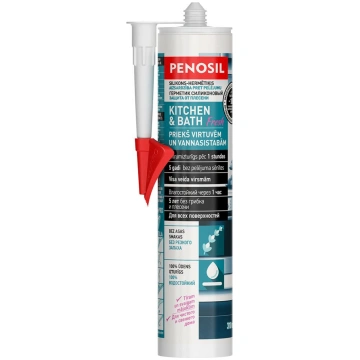 Sanitārais silikons Penosil Kitchen&Bath 310ml, ba