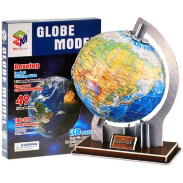 3D puzzle globuss 49 pcs