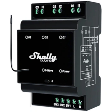 Shelly Qubino Wave Pro 3 Z-Wave 3 channel DIN rail