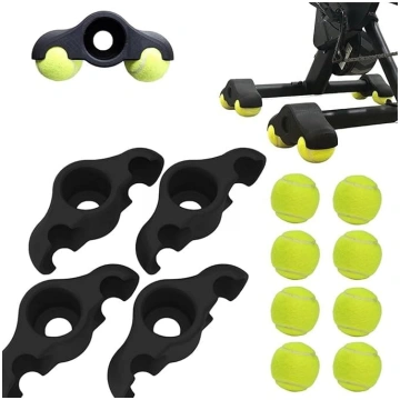 4 Pack Indoor Cycling Snap Feet adapteris ar 8 gab
