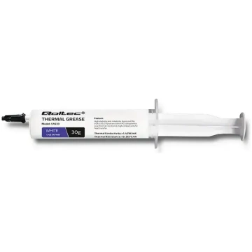 Qoltec Thermal grease 1.42 W/m-K | 30g | White | 5