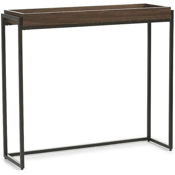 Console Table with Recessed Shelf, Hallway Shelf N