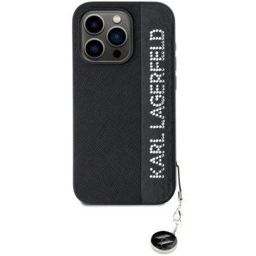 Karl Lagerfeld PU Saffiano Rhinestone Charm Case A