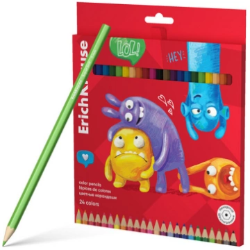 Krāsaini sešstūra zīmuļi Jolly Friends ErichKrause