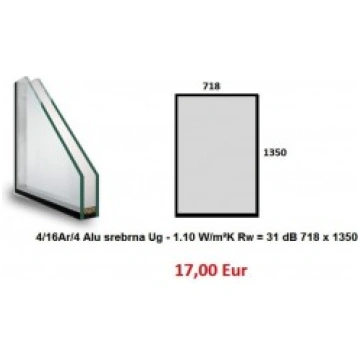Stikla pakete 1350Hx718