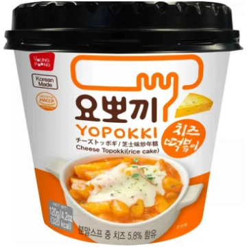 YOPOKKI Cheese Rice Cake Cup 120g/ YOPOKKI siera r