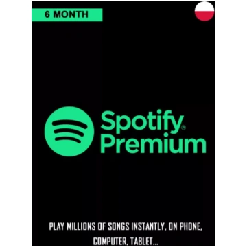 Polija Spotify Premium 6 Mēneša Abonements