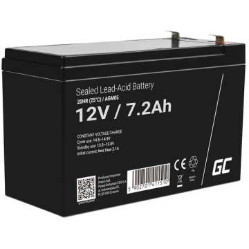 Green Cell Green Cell AGM VRLA 12V 7.2Ah maintenan