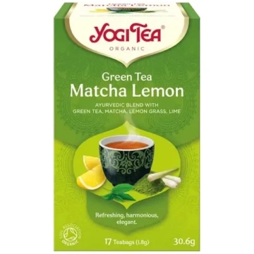 YOGI TEA Green Tea Matcha Lemon zaļā tēja 30.6g