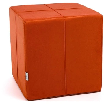 Ecopuf Cube Stool Faux Leather Microfibre Seat Box