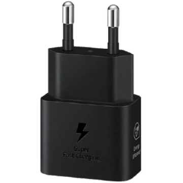 Samsung 25W Power Adapter Type-C with cable Melns