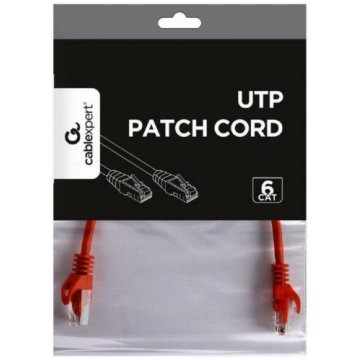 Gembird patch kabelis PP6U-0.25M/R, 0.25m, CAT 6, 