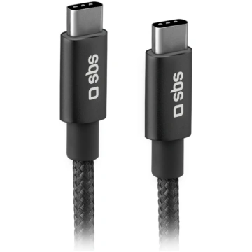 Sbs TECABLETCC20BK USB-C uz USB-C kabelis, 25W Pow