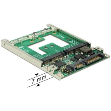 Delock 2.5″ Converter SATA 22 pin > mSATA with RAI