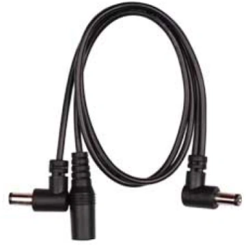 Mooer Power Daisy Chain Cable, 2 Plugs, angled 243