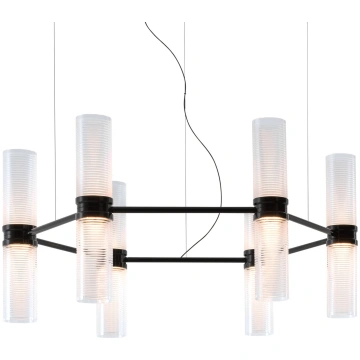 Artemide LED piekaramā lampa Zephyr Exagonal melna