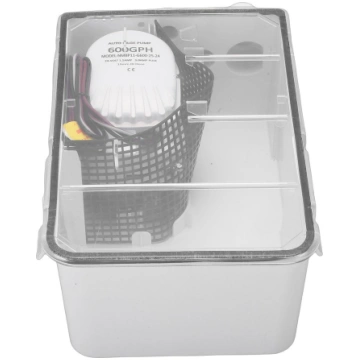 Shower Sump Pump Box 600GPH Multi Inlet Design Mar