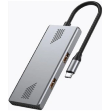 Centrālmezgls Gembird 4-port Type-C hub A + C USB 