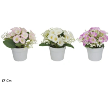 Lito Mākslīgais narciss ar gipsofilu podā 17 cm, 1