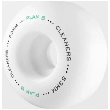 PLAN B Cleanups 53mm 102A Wheels Pack White ritenī