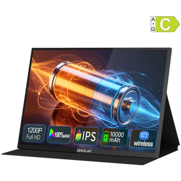 ZEUSLAP P16BT portable monitor with a 16-inch touc