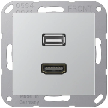 Multivides termināļi HDMI / USB 2.0, alumīnija krā