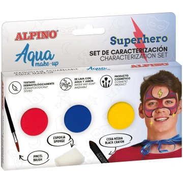 Sejas apgleznošana Alpino Superhero, daudzkrāsaina