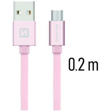 Swissten Textile Quick Charge Universāls Micro USB