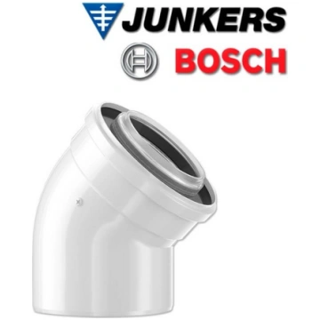 Bosch dūmvada līkums 45° Ø60/100