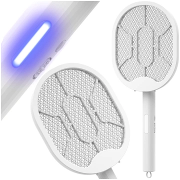 Elektriskā mušu un odu pletne ar UV gaismu, salokā
