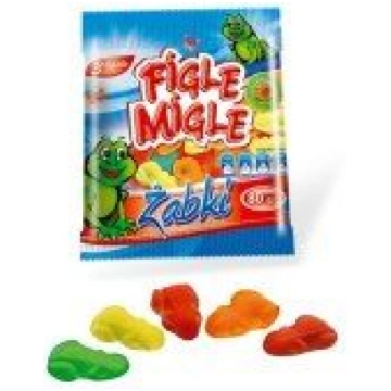 Želejkonfektes FIGLE MIGLE Frogs, 80g (450-08709)