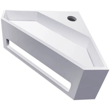 Stūra izlietne Julia Solid Surface 35x35x16 cm mat