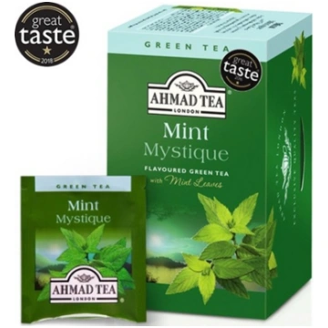 Zaļā tēja AHMAD GREEN MINT, 20 maisiņi paciņā 450-